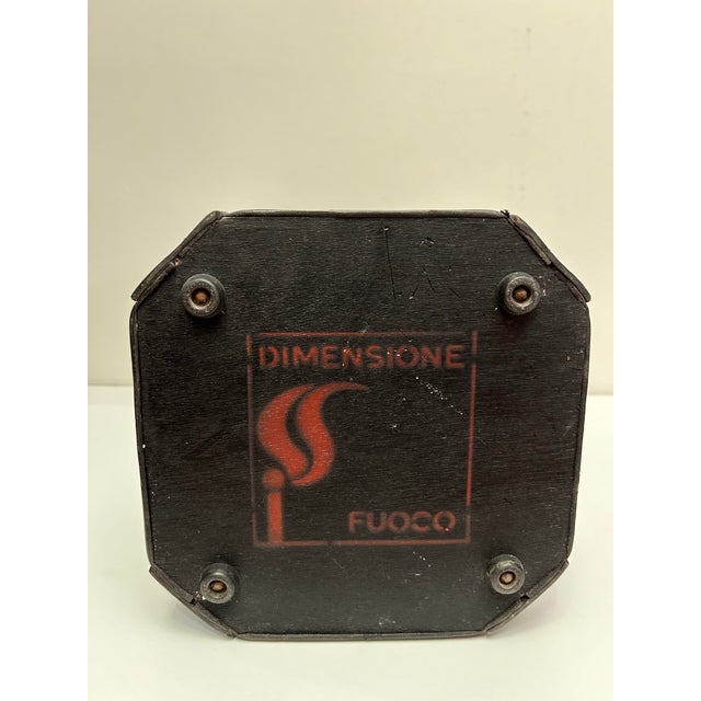 Leather Umbrella Stand by Afra and Tobia Scarpa for Dimensione Fuoco, 1980 For Sale - Image 9 of 14