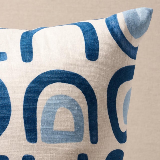 This pillow features Threshold Printed Linen by Hadiya Williams for Schumacher with a knife edge finish. Based on original...
