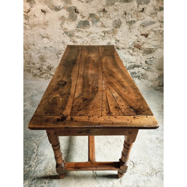 Antique Louis Philippe Dining Table with Walnut Top, 1800s For Sale - Image 5 of 18
