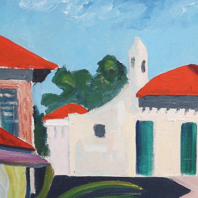 Gösta Sigfrid, City View, 1960s, Oil on Canvas, Framed For Sale - Image 15 of 18