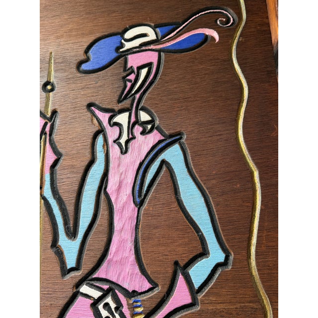 Mid-Century Modern 1970s Witco Style Wall Art For Sale - Image 3 of 4