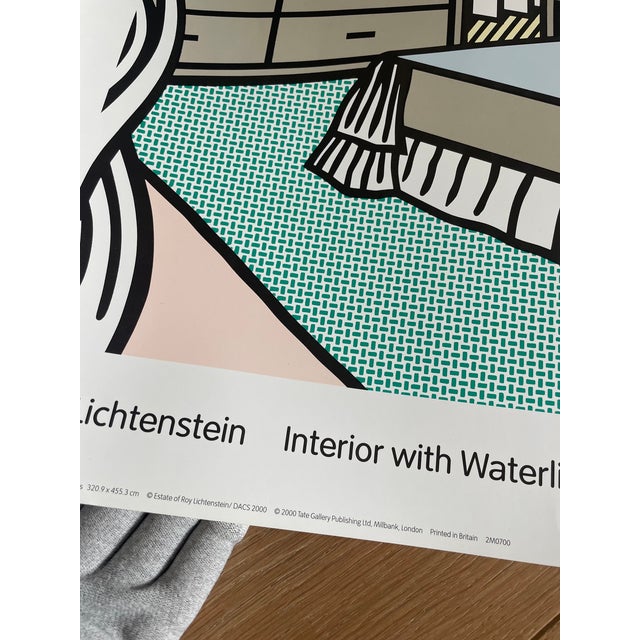 Roy Lichtenstein Roy Lichtenstein (1923-1997), Interior With Waterlilies, 1991, Copyright Estate of Roy Lichtenstein/Dacs 2000, Printed in Britain For Sale - Image 4 of 9
