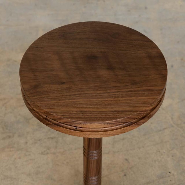 Panoplie Drink Table, Walnut For Sale In Los Angeles - Image 6 of 10