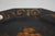 Vintage Toleware Black & Gold Serving Tray For Sale - Image 9 of 10
