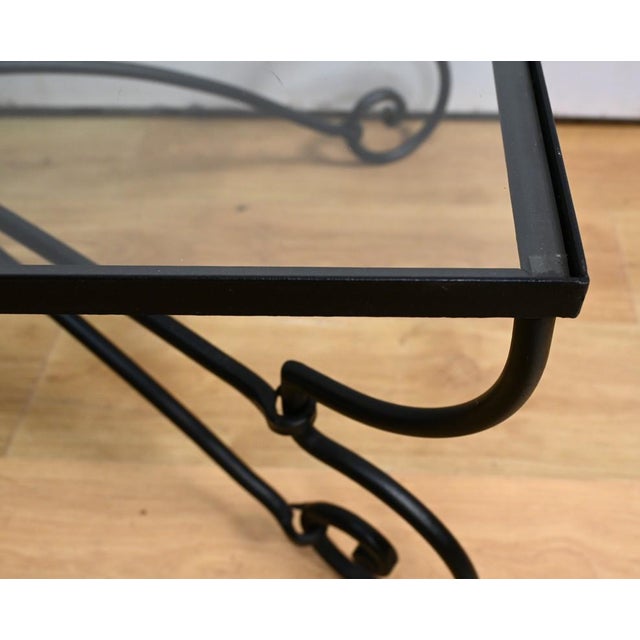 Art Nouveau Wrought Iron Coffee Table, 1940s For Sale - Image 6 of 18