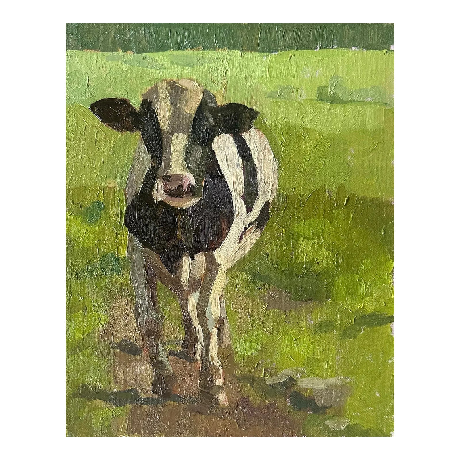 "Irish Cow" Original Oil Painting Chairish