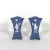Set of two blue and white Jasper ware miniature vases, Wedgwood style. These sweet little porcelain vases are so delicate...