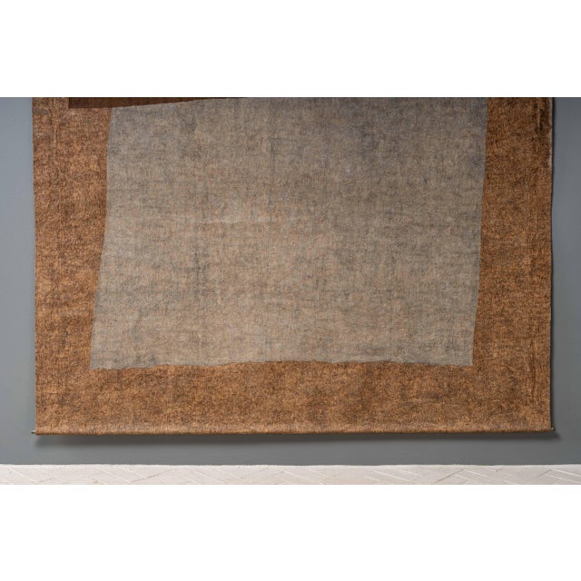 1990s Large French Abstract Expressionist Wall Hanging For Sale - Image 5 of 16