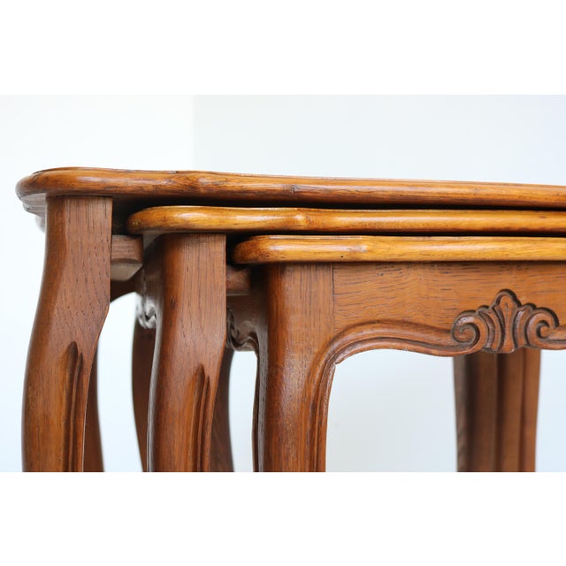 Louis XV Style Nesting Tables, 1960s, Set of 3 For Sale - Image 6 of 12