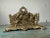 Metal Antique Brass Letter Holder of Stag With Hunting Dogs For Sale - Image 7 of 10