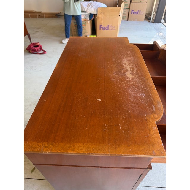 Brown 19th Century Hand-Painted Satin Wood Antique Satinwood Cabinet For Sale - Image 8 of 12