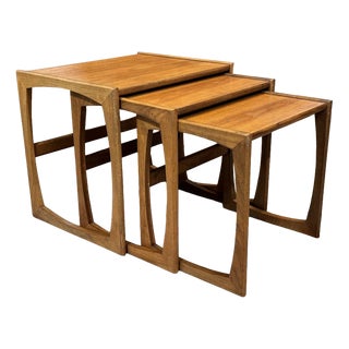 English Nesting Tables in Teak from G-Plan, 1970s, Set of 3 For Sale