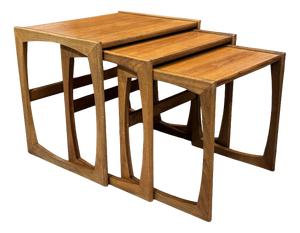 English Nesting Tables in Teak from G-Plan, 1970s, Set of 3
