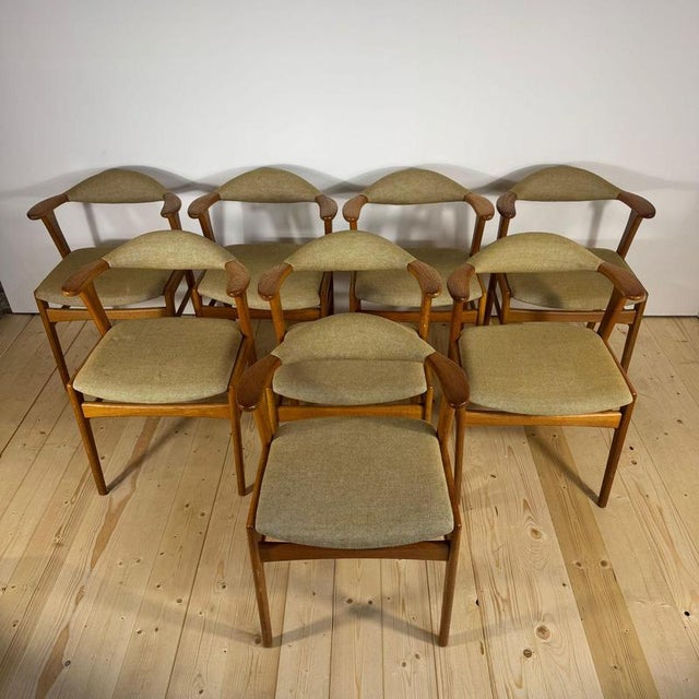 Vintage Scandinavian Chairs by Erik Kirkegaard for Høng Stolefabrik, Set of 8 For Sale - Image 14 of 14
