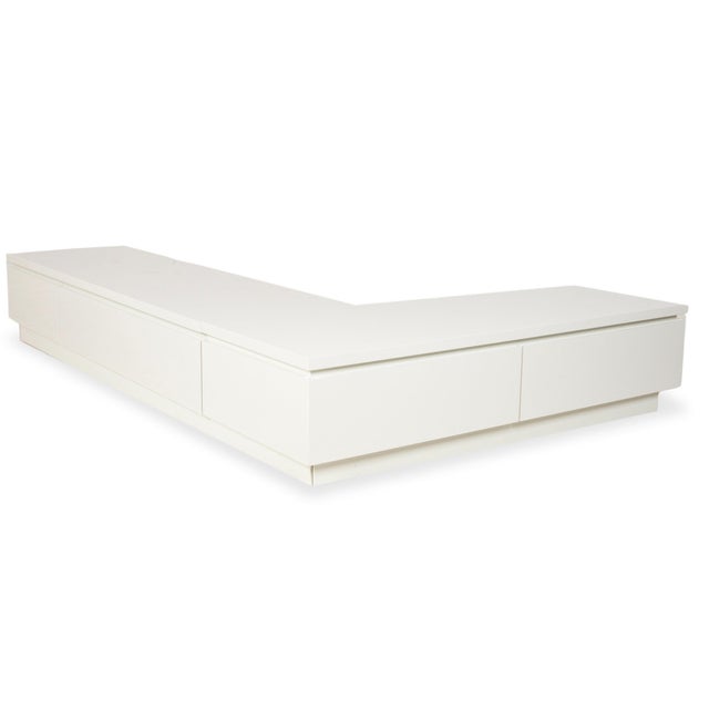 Cube Wooden Sideboard in White from Lübke For Sale - Image 17 of 17