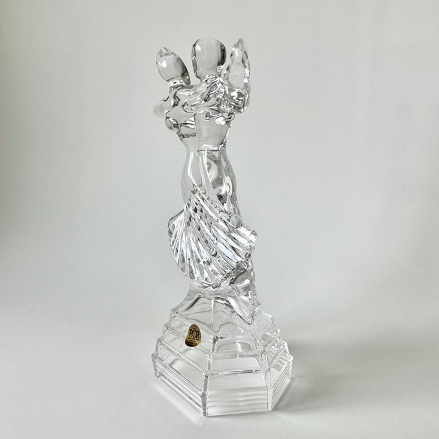 Postmodern Vintage Italian Lead Crystal Tango Dancers Sculpture by RCR, 1980s For Sale - Image 3 of 18