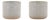 Porcelain Geometric Patterned Planter (Set of 2) For Sale