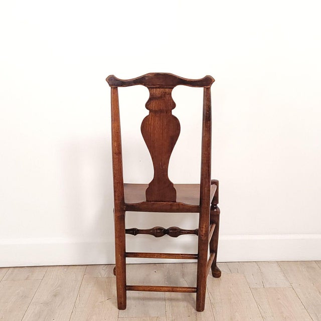 Wood Set of Six Oak Lancashire English Chairs, 19th Century or Earlier For Sale - Image 7 of 12