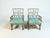 Vintage Hollywood Regency Chinoiserie Celadon Green Bamboo Arm Chairs - A Pair For Sale - Image 11 of 14