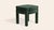 Olive Linen Piero Ottoman by Ceraudo For Sale - Image 4 of 8