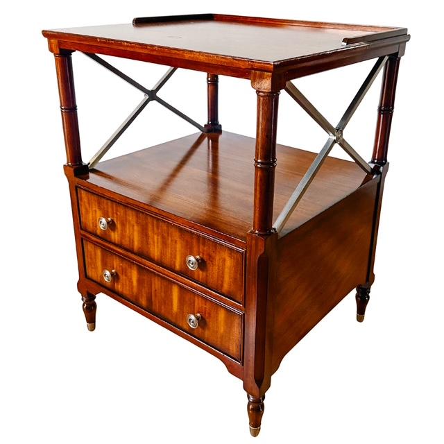 Ethan Allen Eugene Mahogany Night Tables or Nightstands - A Pair For Sale - Image 12 of 18