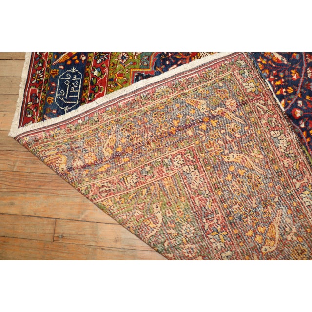 Folk Art Early 20th Century Botanical Persian Pictorial Rug For Sale - Image 3 of 18
