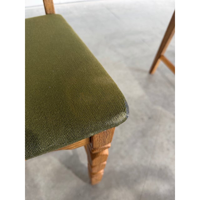 Henning Kjaernulf Attrb Danish Oak Vintage Razor Blade Dining Chairs, Set of 6 For Sale - Image 12 of 12