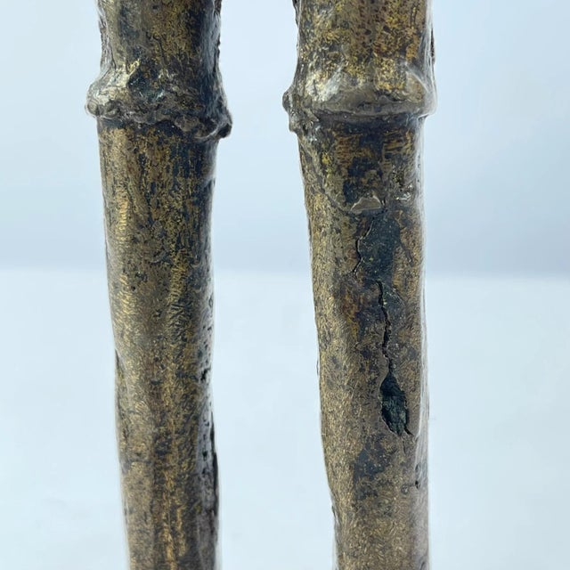 Early 20th Century Mossi Brass Hunter Figure Burkina Faso MATTER COLLECTION For Sale - Image 10 of 12