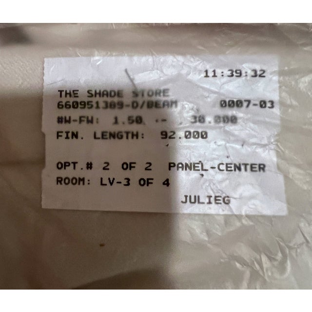 The Shade Store Wool Flannel Drapes in Glacier & Hardware - 7 Piece Set For Sale In Chicago - Image 6 of 12