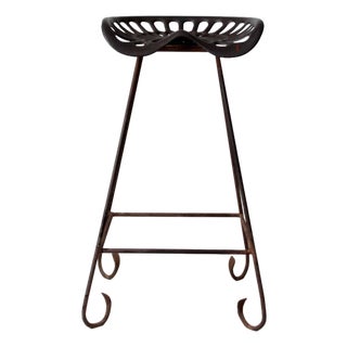 Antique Deering Tractor Seat Stool For Sale