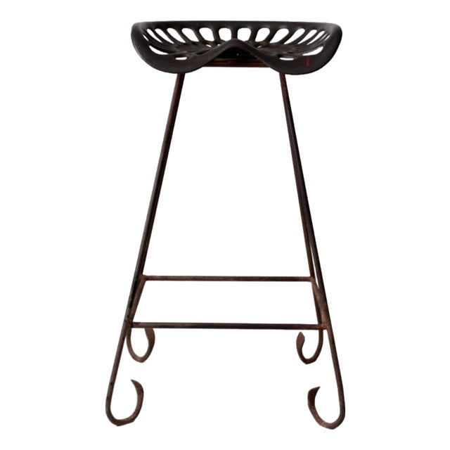 Antique Deering Tractor Seat Stool For Sale