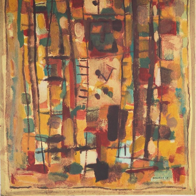 Roger Bissiere, Composition abstraite, Lithograph For Sale - Image 4 of 7