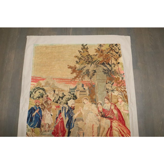 English Mid 19th Century English Needlepoint - 2'5" x 3'3" For Sale - Image 3 of 5