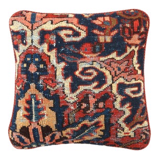 Pasargad Vintage Hand Knotted Farahan Rug Pillow For Sale