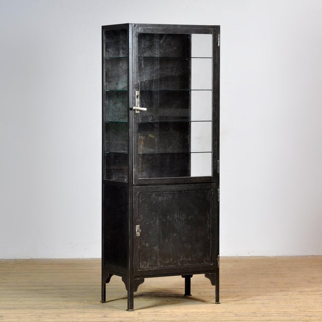 Polished Iron Medical Cabinet, 1930s For Sale - Image 14 of 14