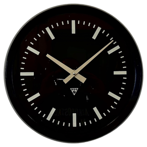 Industrial Bakelite Factory Wall Clock from Pragotron, 1970s