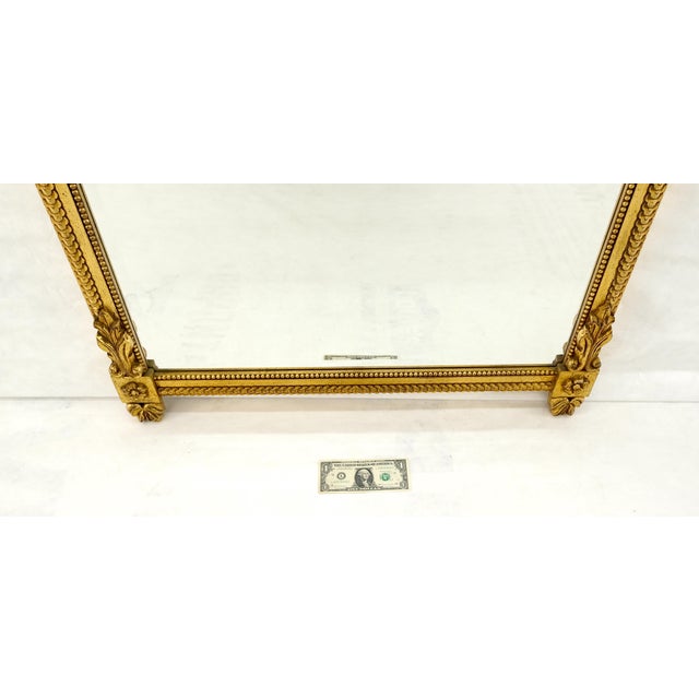 Italian Gilt Gesso Fine Gold Wall Mirror 53x38 Rectangle MINT! For Sale - Image 15 of 15