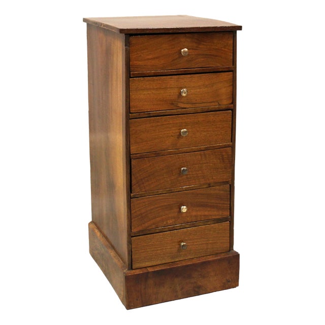 Bedside Table in Walnut For Sale