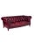Chesterfield Victorian Burgundy Leather Sofa For Sale - Image 12 of 12
