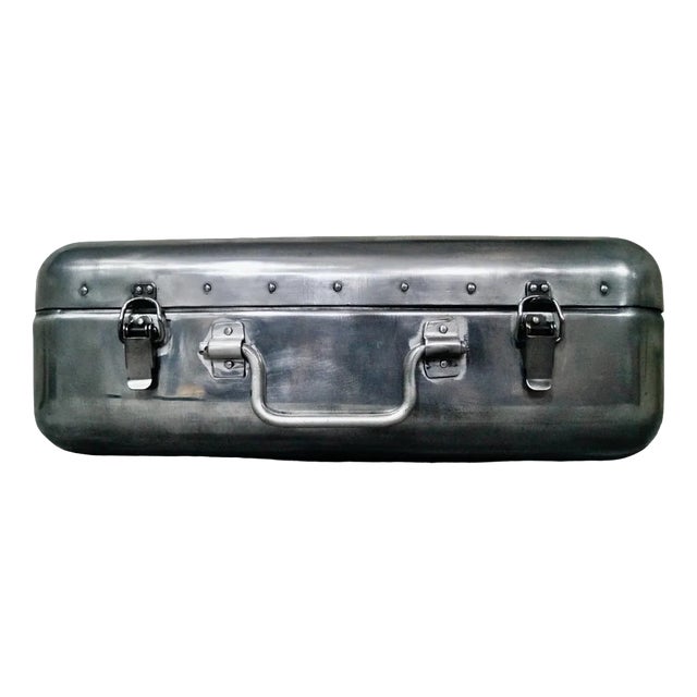Vintage Aluminium First Aid Box, 1940s For Sale