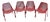 Italian Steel Tube & Mesh Indoor/Outdoor Emu Chairs Designed by Christophe Pillet, 4 Pieces For Sale