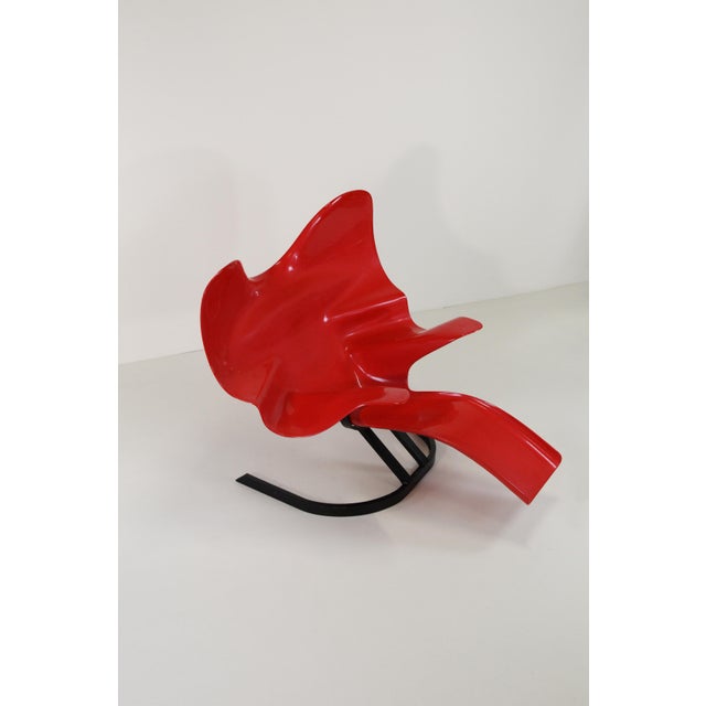 Red Elephant Lounge Chair by Bernard Rancillac, 1960s For Sale - Image 4 of 14