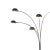 Nova Nova of California Mushroom 5 Light Arc Floor Lamp - Black Nickel, Dimmer Switch, Marble Base For Sale - Image 4 of 12