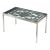 Art Deco Antique Burnished Cast-Iron Gate Cocktail Table With Floral Detailing For Sale