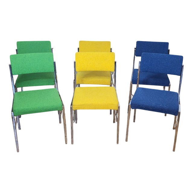 Vintage Strafor Chairs, 1970, Set of 6 For Sale