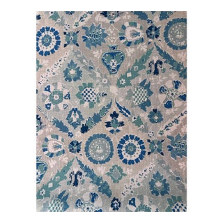 Madeaux Richard Smith Cornucopia 04 7 Yards Indoor Outdoor Fabric Ionian Sea For Sale