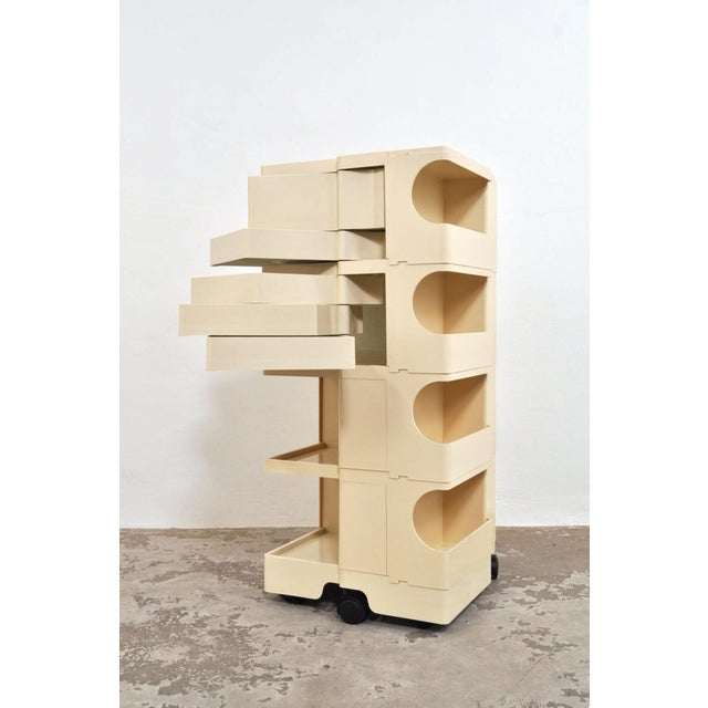 The boby trolley, designed by italian designer joe colombo in 1970, is a globally recognized icon of industrial design....