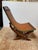 1980s Circa 1980's Ramon Castellano for Kalma Bamboo + Leather Collapsible Chair For Sale - Image 5 of 14