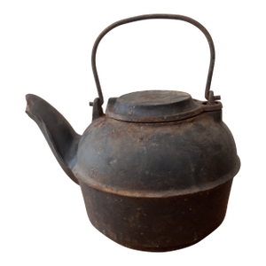 Antique Collectable Big & Heavy Cast Iron Kettle by Gibson & Lee Mfg. Company Chattanooga Circa1800s