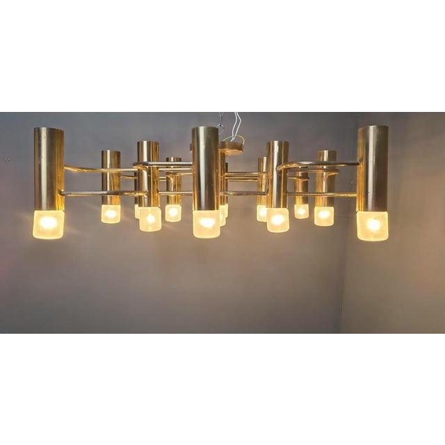 Mid-Century 13-Light Chandelier by Gaetano Sciolari, 1970 For Sale - Image 14 of 16